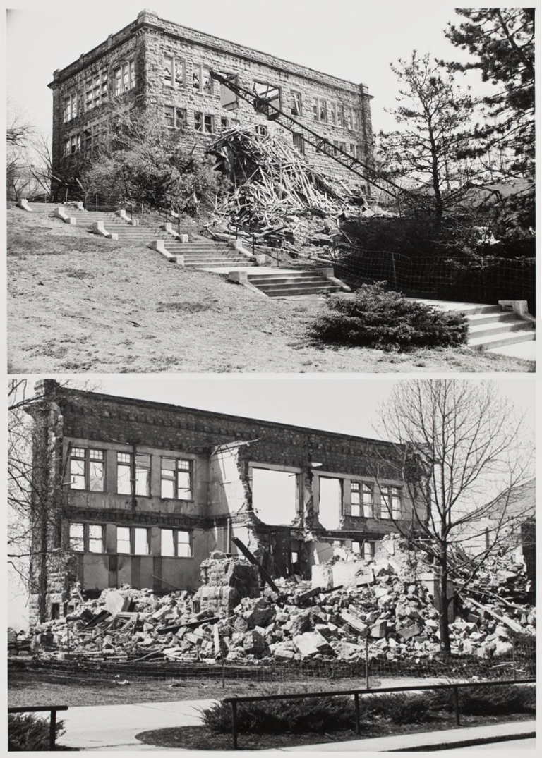 Pictures of Haworth's razing