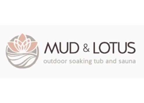 Mud & Lotus "outdoor soaking tub and sauna" logo