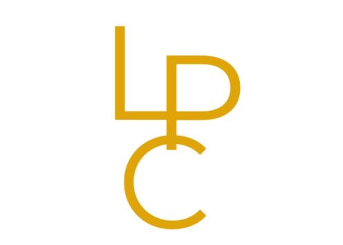 "LPC" in gold all connected together