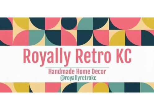 Royally Retro KC logo "Handmade Home Decor @royallyretrokc"